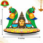 Ashtothram 108 Lotus Singaram Stand with Amman & Twin Parrots | HD Laminated MDF