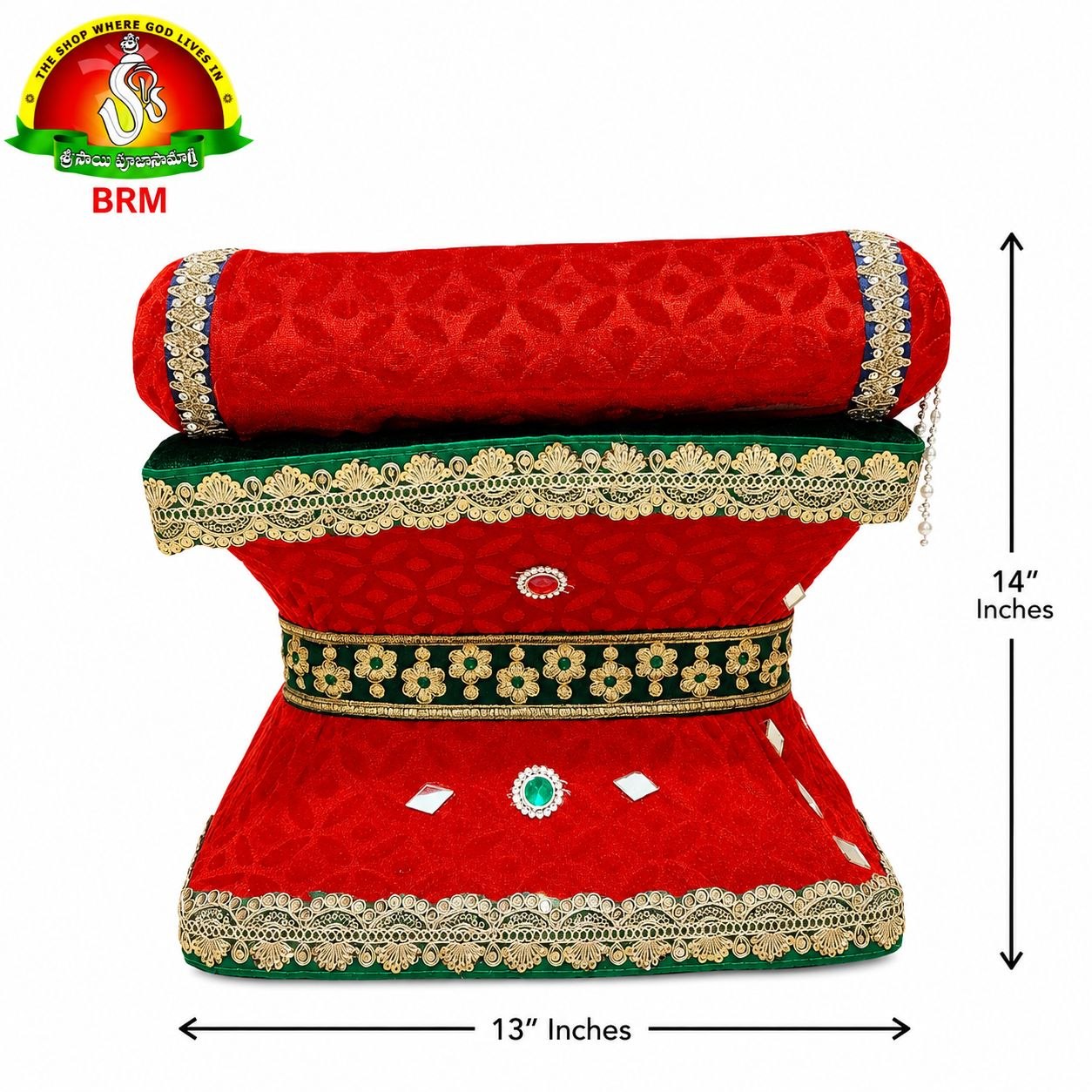 Fancy Velvet Simhasanam Sofa for Varalakshmi Vratham