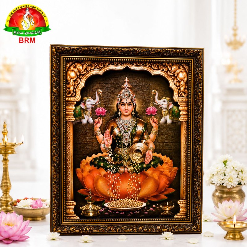Mat Finish Lakshmi Devi Photo Frame