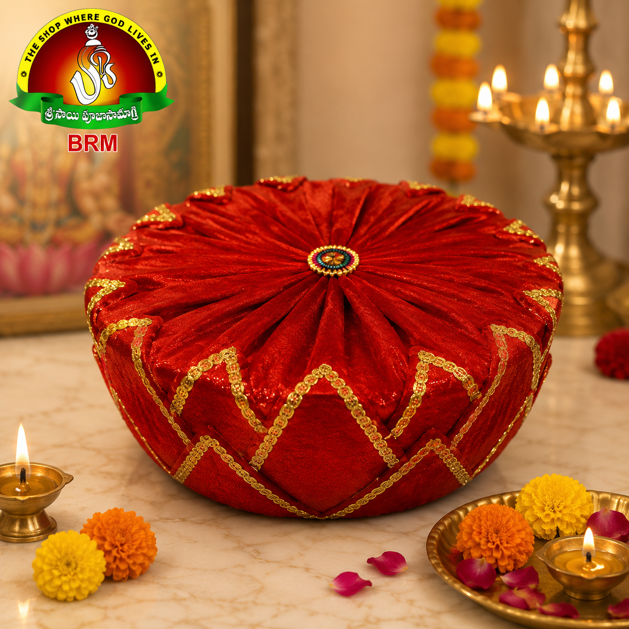 Fiber Lotus Stand for Ammavari Pooja | Decorative Goddess Alankaram Peeta