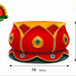 Small Thermocol Ammavari Pooja Lotus Stand | Goddess Alankaram Decorative Stand