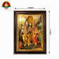 Lord Shiva Parivar (shiva family)  Gold Sheet Photo Frame – 10 × 14 Inch