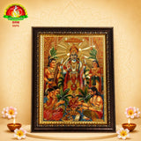 Sathyanarayana Gold Sheet Photo Frame with Fiber Glass –  (14×10 Inch)