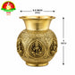 Brass Antique Ashta Lakshmi Lota – Traditional Sacred Kalash for Pooja & Spiritual Rituals