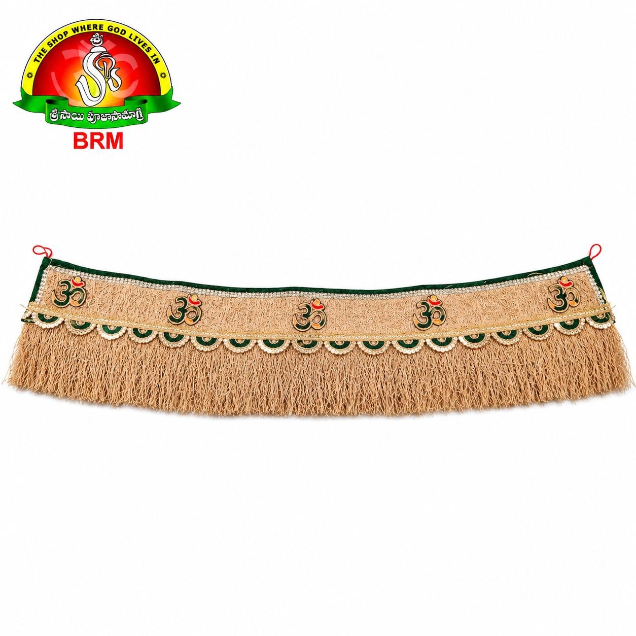 Natural Vattiverla Thoranam (Vetiver Door Hanging) – 36 Inch