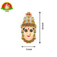 German Silver Ammavari Face with 1 Gram Gold Jewellery