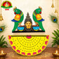 Ashtothram 108 Lotus Singaram Stand with Amman & Twin Parrots | HD Laminated MDF