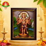 Panchamukhi Hanuman Matt Finish Photo Frame – Waterproof  (14×10 Inch)