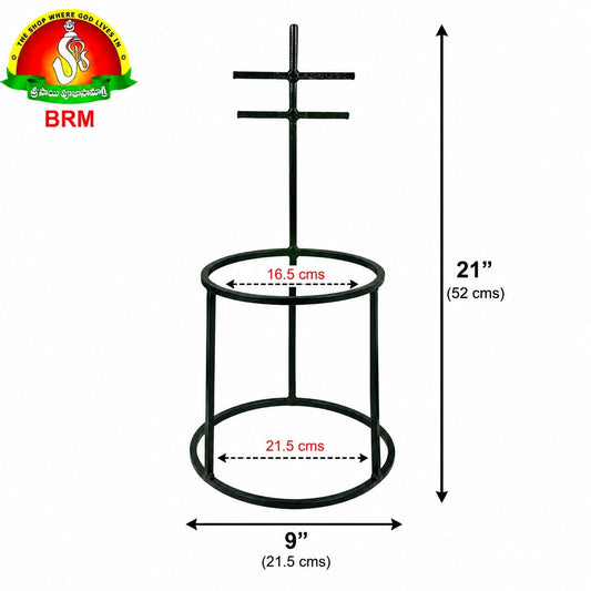 Metal Varalakshmi Pooja Stand - Goddess Decoration Stand