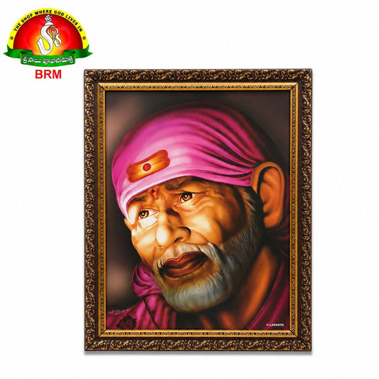 Mat Finish Shirdi Sai Baba Photo Frame