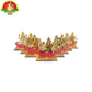 Ashtalakshmi Wooden Stand Set featuring the Eight Divine Forms of Goddess Lakshmi Devi