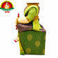 Varalakshmi Devi Idol Body Stand with Green & Violet Saree