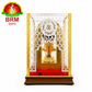 Gold Plated Ayodhya Ram Idol with Acrylic Box & LED Lights