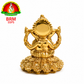 Gold Plated Lord Ganesha Idol – Divine Ganesh Murti for Home, Office & Pooja