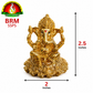 Gold Plated Lord Ganesha Idol – Divine Ganesh Murti for Home, Office & Pooja