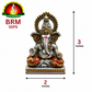 Brass Powder Silver Plated Lord Ganesha Idol – Auspicious Ganesh Murti for Home & Office