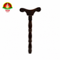 Traditional Wooden Yoga Danda Stick – 18 Inch Yoga Meditation Support