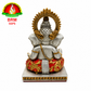 Brass Powder Silver Plated Lord Ganesha Idol – Auspicious Ganesh Murti for Home & Office