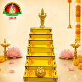 MDF 7 Steps Edu Shanivara Vratham Set with Metal Balaji Idol & Balaji Padalu