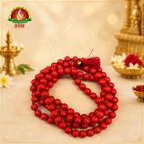 Original Pagadam Mala 6mm – 108 Beads (Natural Coral Japa Mala)