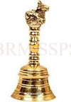 BRASS NANDI HAND BELL 90 GRAMS 4.5 INCH