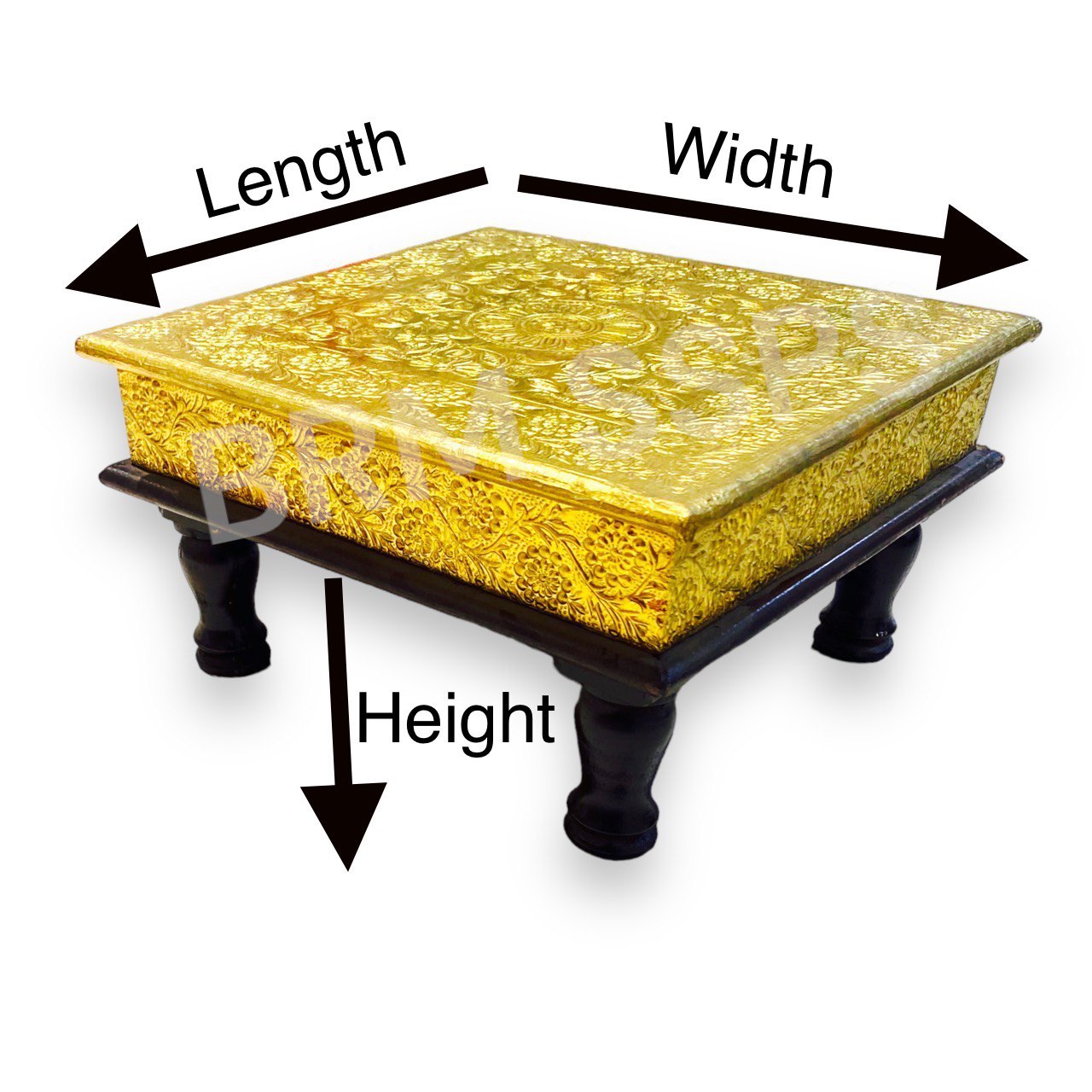 Brass Chowki (Short Legs)