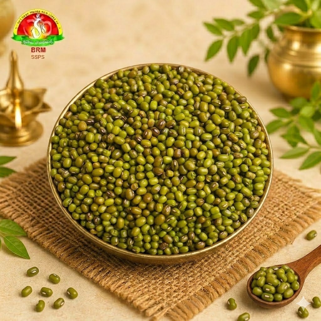 Premium Pesarlu (Green Gram / Moong Dal) – Pure for Pooja & Healthy Cooking
