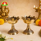 Brass Kamal Deepam for Pooja & Home Temple – Traditional Lotus Brass Oil Lamp (6cm)