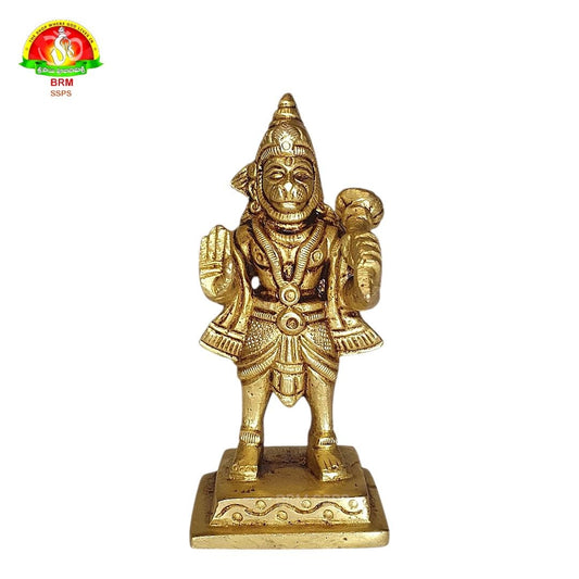 Premium Brass Hanuman Idol for Home Pooja