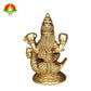 Brass Sarasvati Idol for Home & Pooja – Premium Brass Murti (6.5cm)