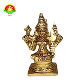 Brass Lalitha Devi Idol for Home & Pooja – Premium Brass Murti (7cm)