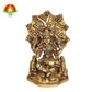 Brass Dakshinamurthy Idol for Home & Pooja – Premium Brass Murti (10cm)