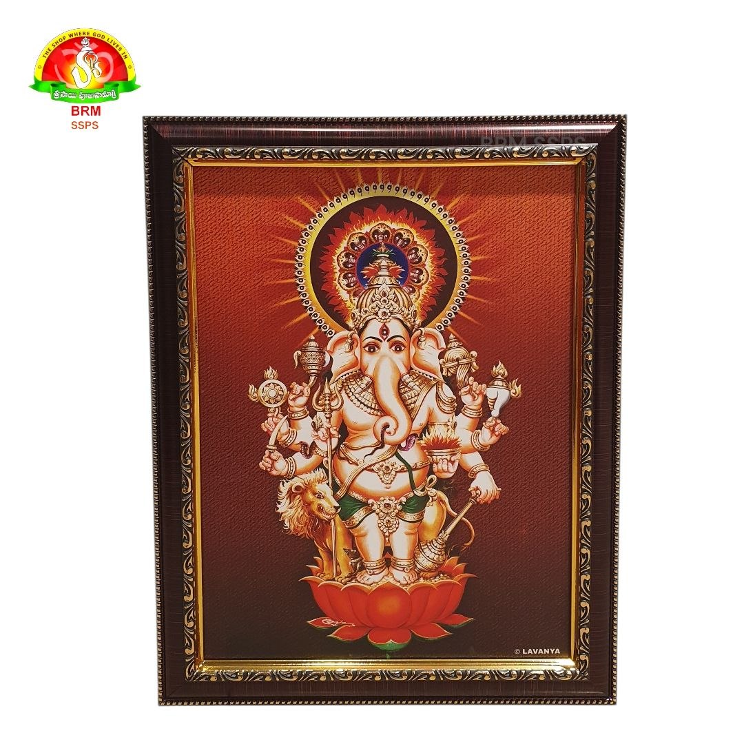 Shubhadristi Ganapati Matte Finish Photo Frame – Waterproof (14×10 Inch)