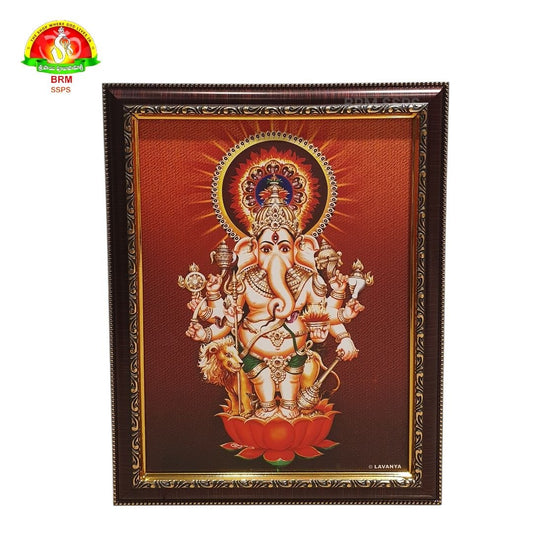 Shubhadristi Ganapati Matte Finish Photo Frame – Waterproof (14×10 Inch)