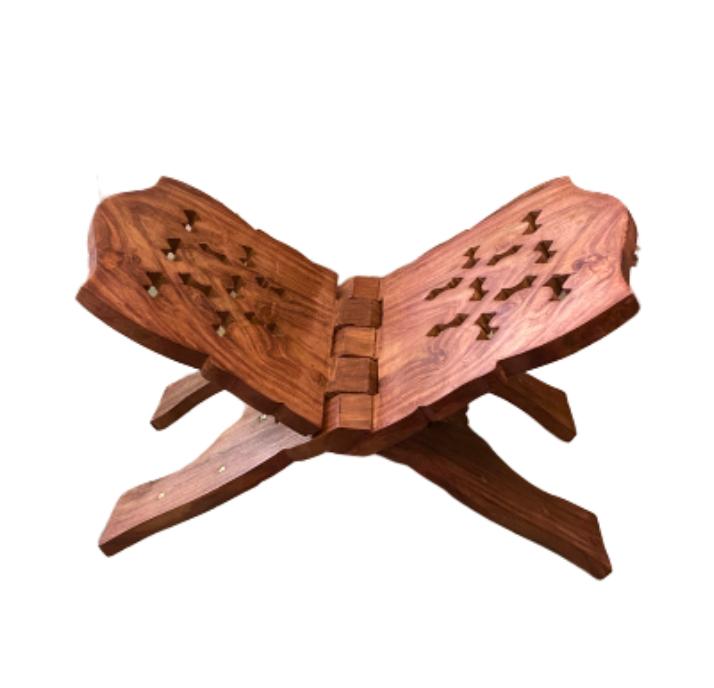 Premium Wooden Vyasa Peeta Book Stand for Pooja & Reading